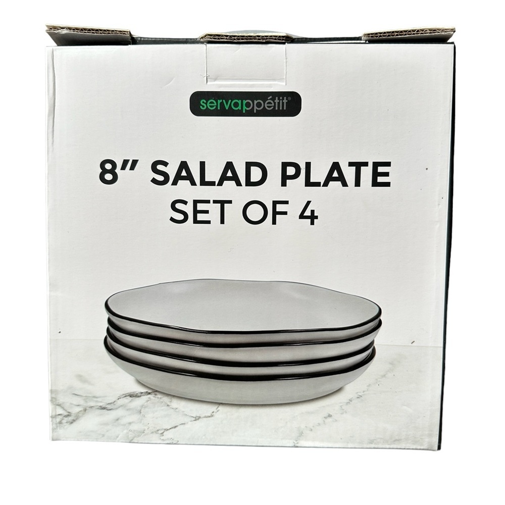 Servappetit 8" Salad Plate‎ Set of 4 NIB